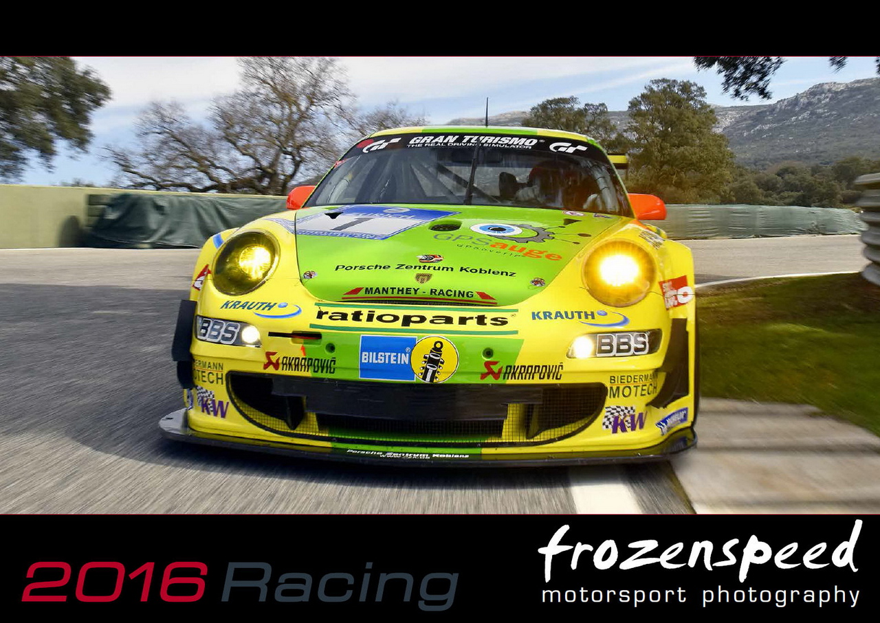 2016 Racing calendar cover