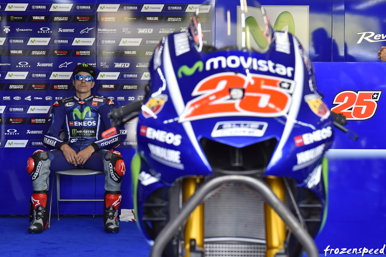 Maverick Vinales and his M1 Yamaha