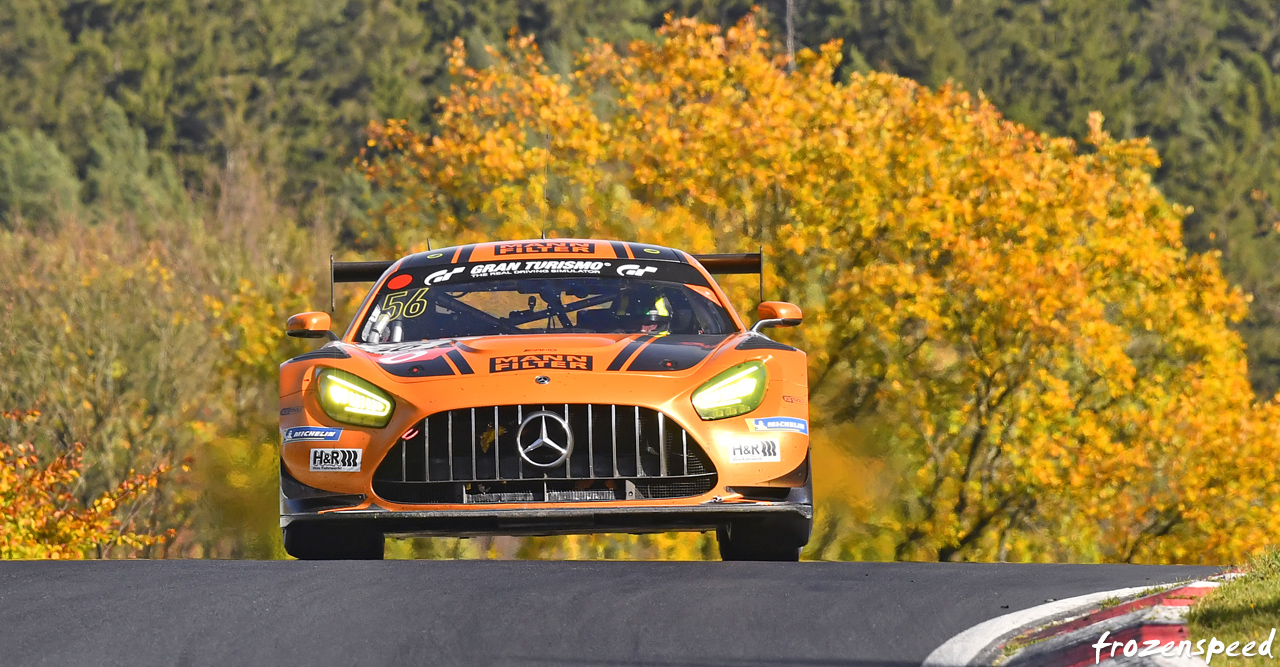 Mercedes AMG autumn wheelie